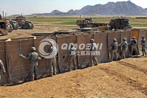 Erosion control HESCO border defence wall Qiaoshi
